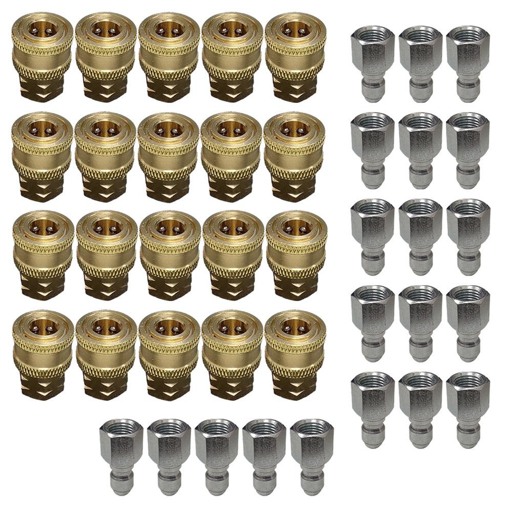 Proven Part 1/4" Quick Connect X 1/4" Npt Female and 1/4"m Quick Connect X 1/4" Female