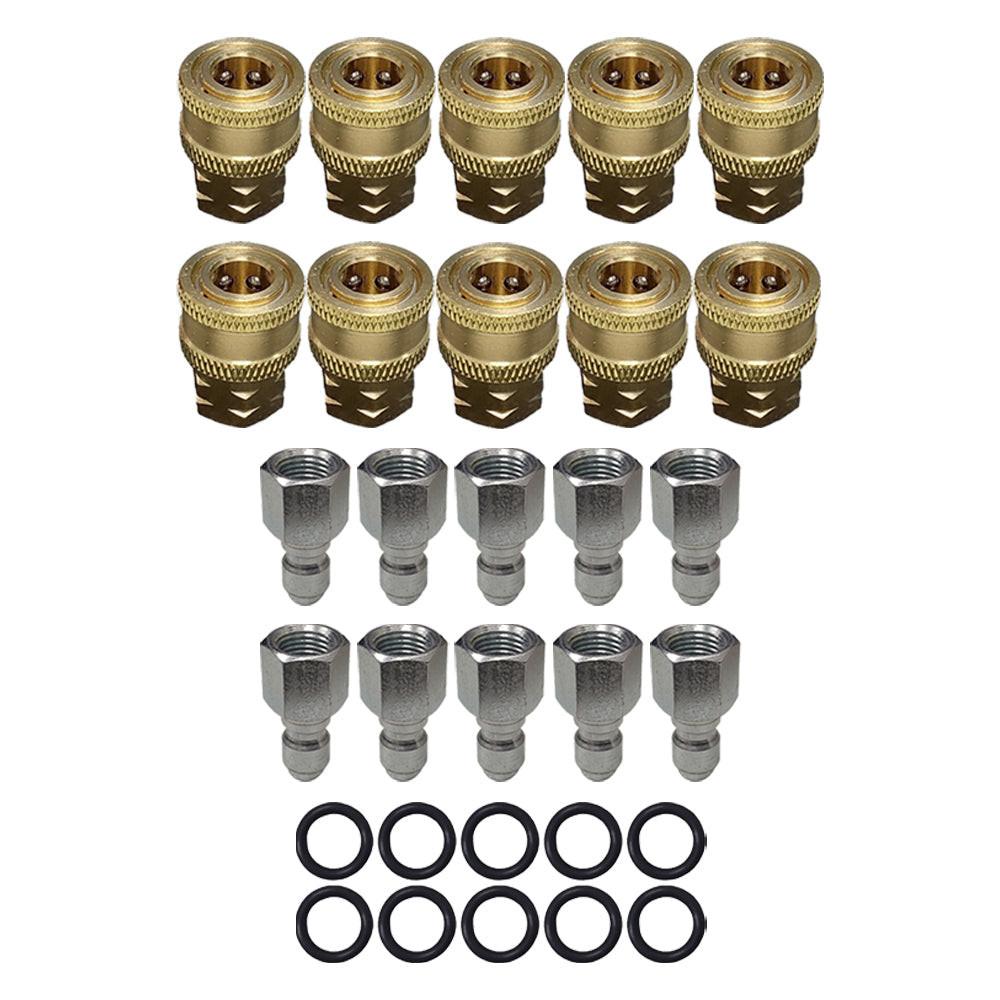 Proven Part 1/4" Quick Connect X 1/4" Npt Female and 1/4"m Quick Connect X 1/4" Female