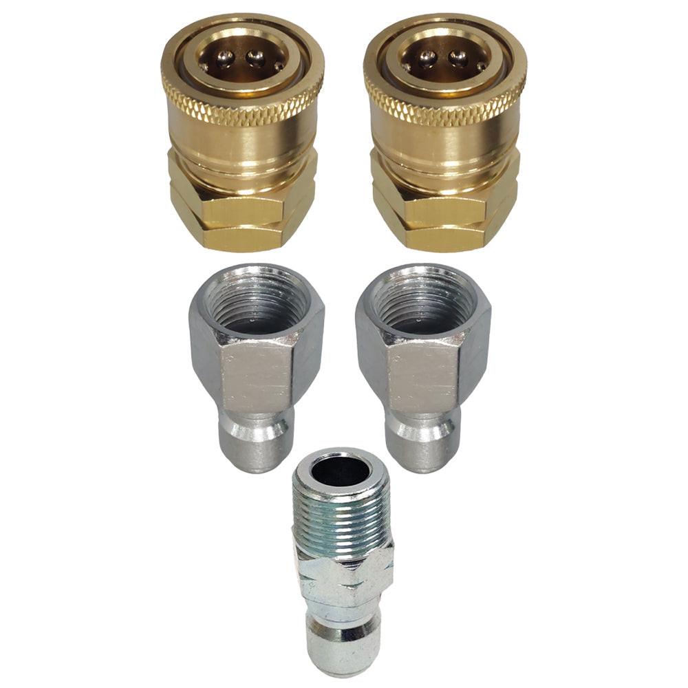 Proven Part Quick Connect To 3/8" Female, Plug 3/8" Female Stainless and 3/8" Male Quick Connect Plug