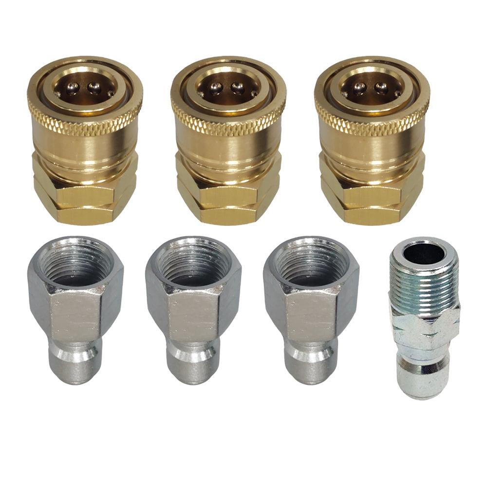 Proven Part Quick Connect To 3/8" Female, Plug 3/8" Female Stainless and 3/8" Male Quick Connect Plug
