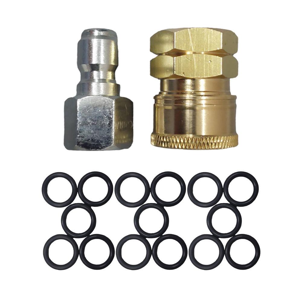 Proven Part Quick Connect To 3/8" Female, Plug 3/8" Female Stainless, 15 PK 3/8" High Temperature 450°F O-Rings