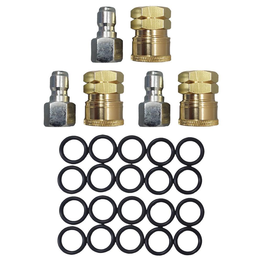 Proven Part 3 PK Quick Connect To 3/8" Female, 3 PK Plug 3/8" Female Stainless 20 PK 3/8" High Temperature O-Rings