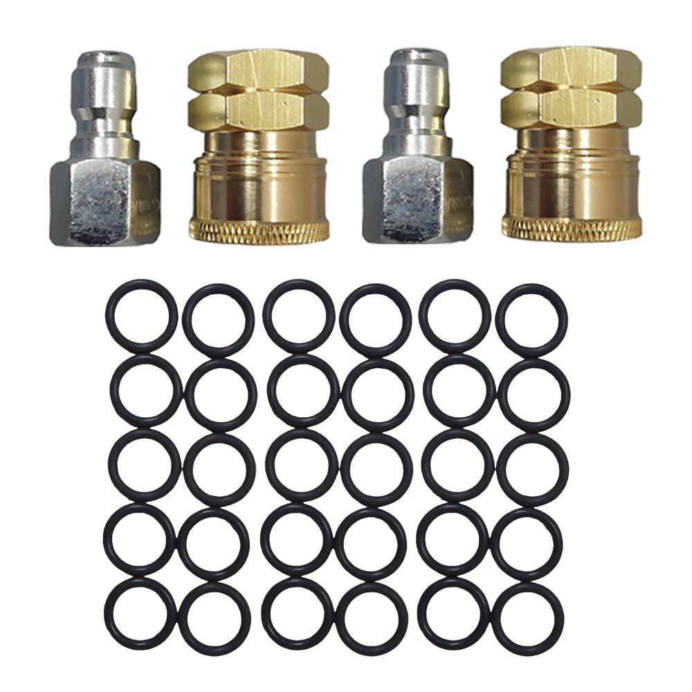 Proven Part 2 PK Quick Connect To 3/8" Female, 2 PK Plug 3/8" Female Stainless 30 PK 3/8" High Temperature O-Rings