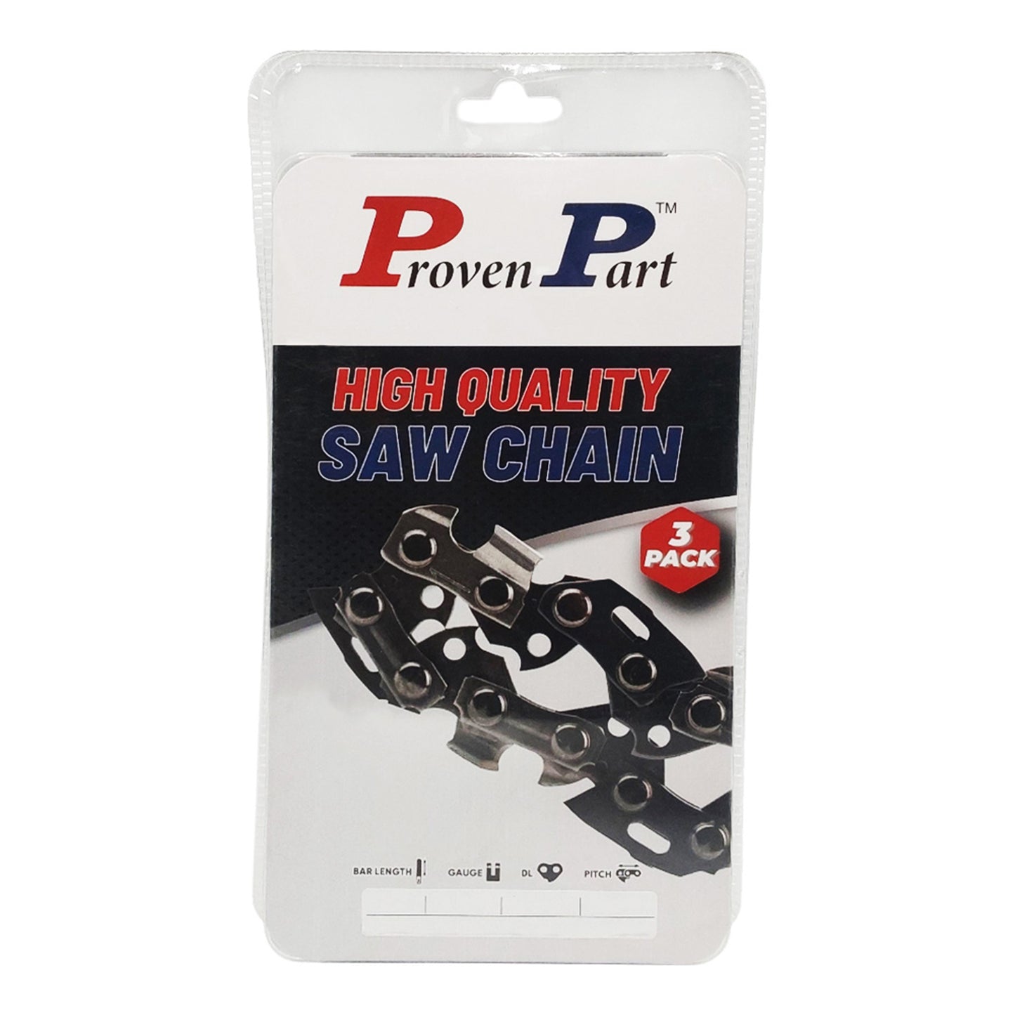 Proven Part 3 Pack 32" Semi Chisel Chain 3/8" .050 105DL Fits Stihl 33RM105, Fits Husqvarna 585550005