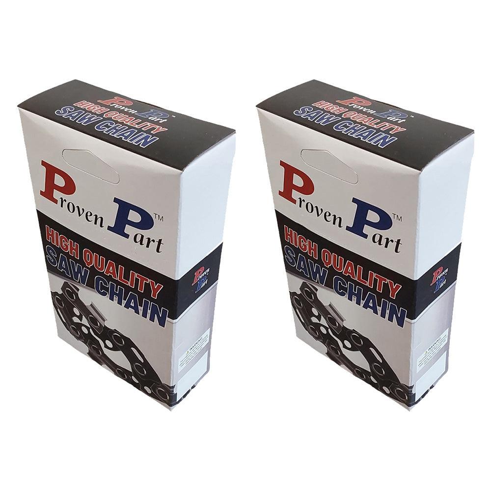 Parte probada, paquete de 2 cadenas de cincel completo de 20" para Stihl Ms270 3689-005-0081 .325 .063G 81Dl