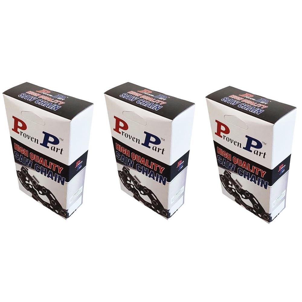 Proven Part (3) 20" Full Skip Chain For 20" Bar 3/8" Pitch .050" Gauge 70DL Fits Oregon 72EXJ070G (1) Qt Oil (6) Files