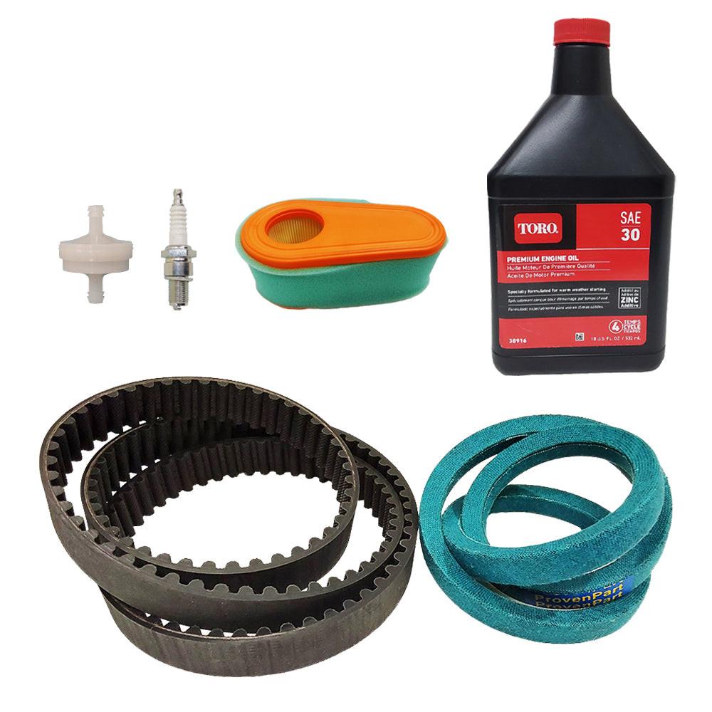 Proven Part Maintenance Kit Drive Timing Belts Fits Toro TimeMaster 30”, 20199, 20199, 20200, 20975, 20977, 22205TE, 22207