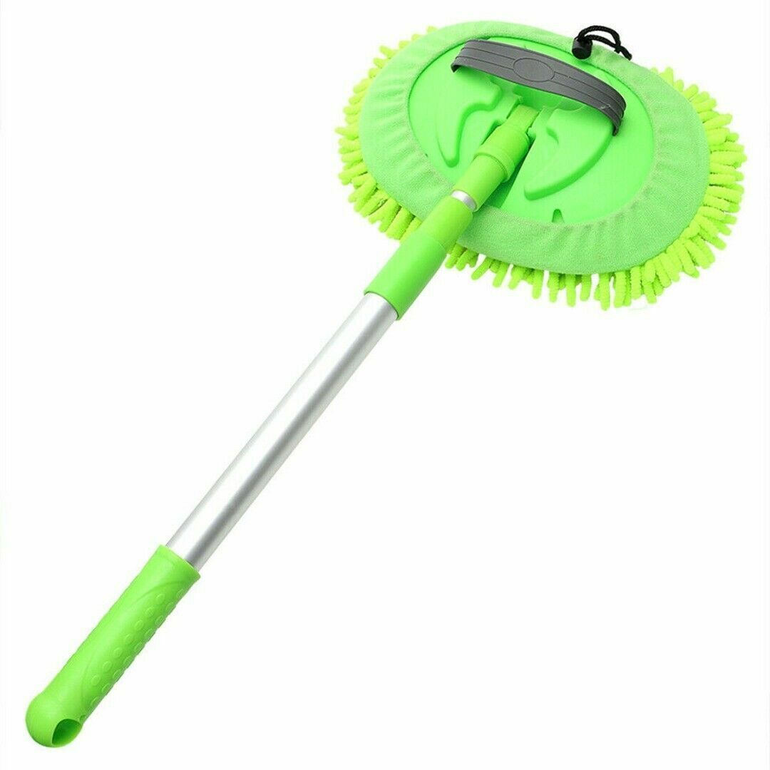 Proven Part Microfiber Car Wash Brush Cleaning Mop Auto Truck 40" Long Handle Extension Us