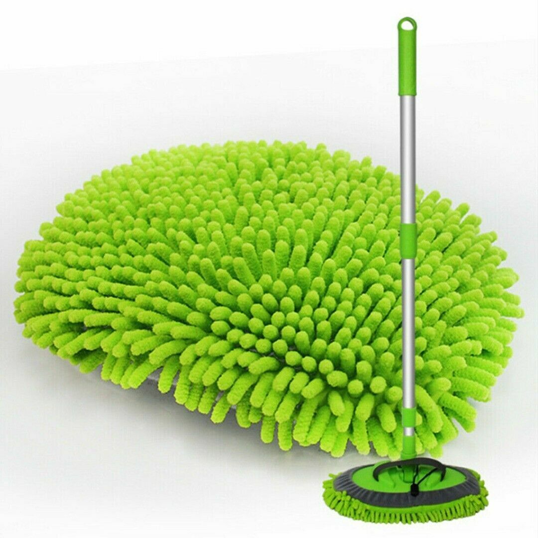 Proven Part Microfiber Car Wash Brush Cleaning Mop Auto Truck 40" Long Handle Extension Us
