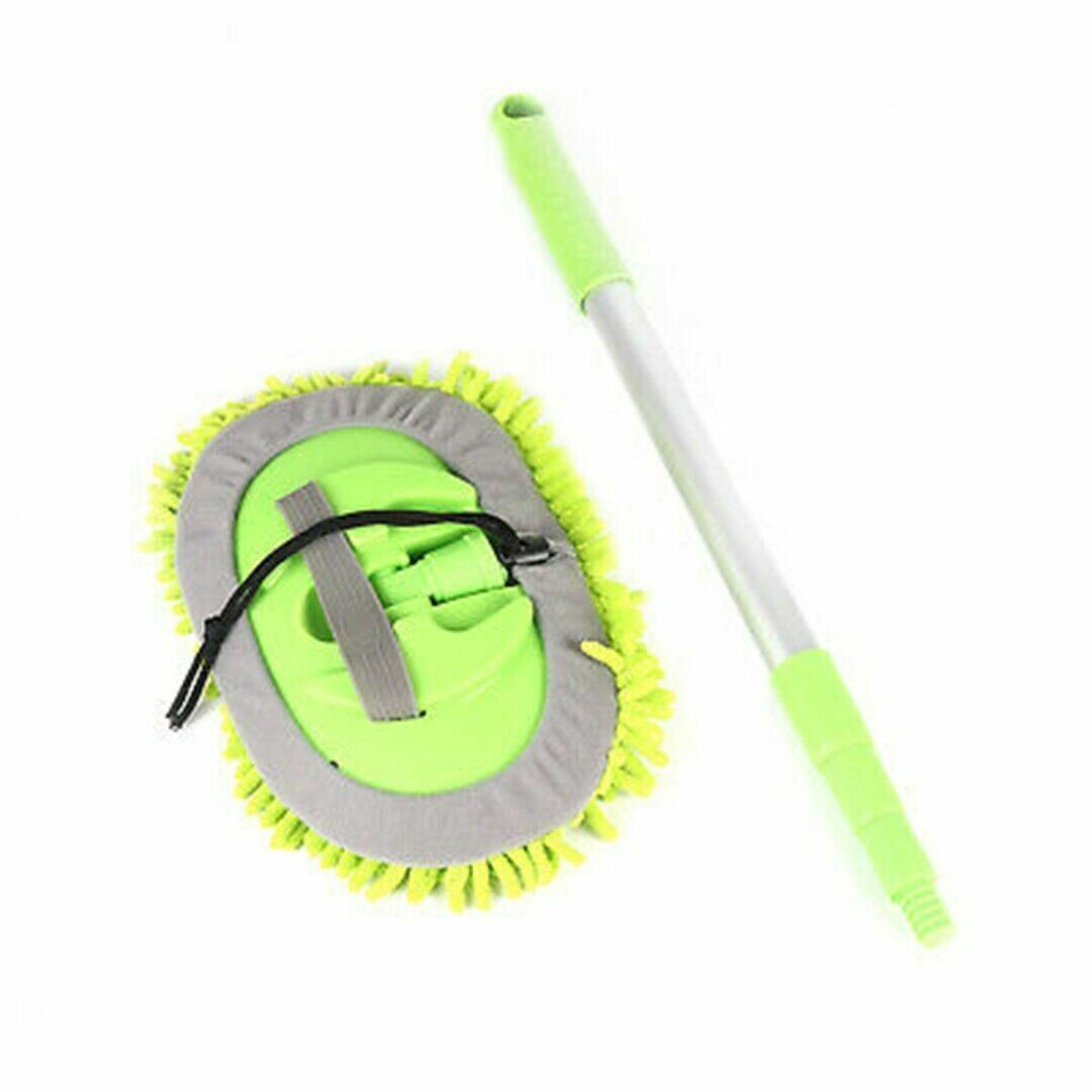 Proven Part Microfiber Car Wash Brush Cleaning Mop Auto Truck 40" Long Handle Extension Us