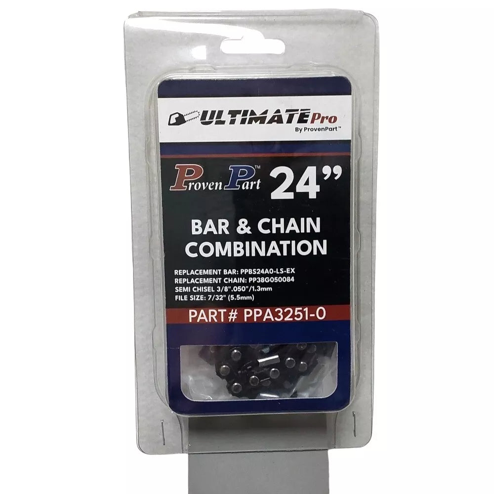 Chainsaw Guide Bar & 2 Chain For Husqvarna 465 240RNDD009 24 Inch .050" 3/8" 84DL