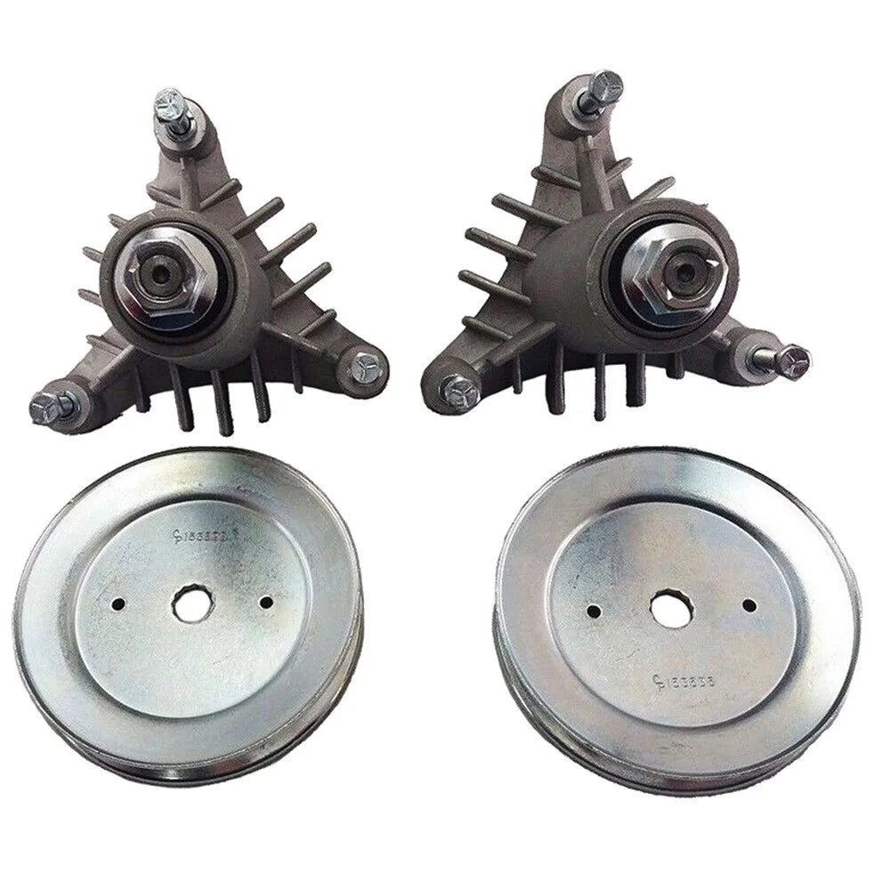Proven Part 42" Riding Mower Deck Pulley Set – Idler & Mandrel Pulleys (131494, 173436, 153535)