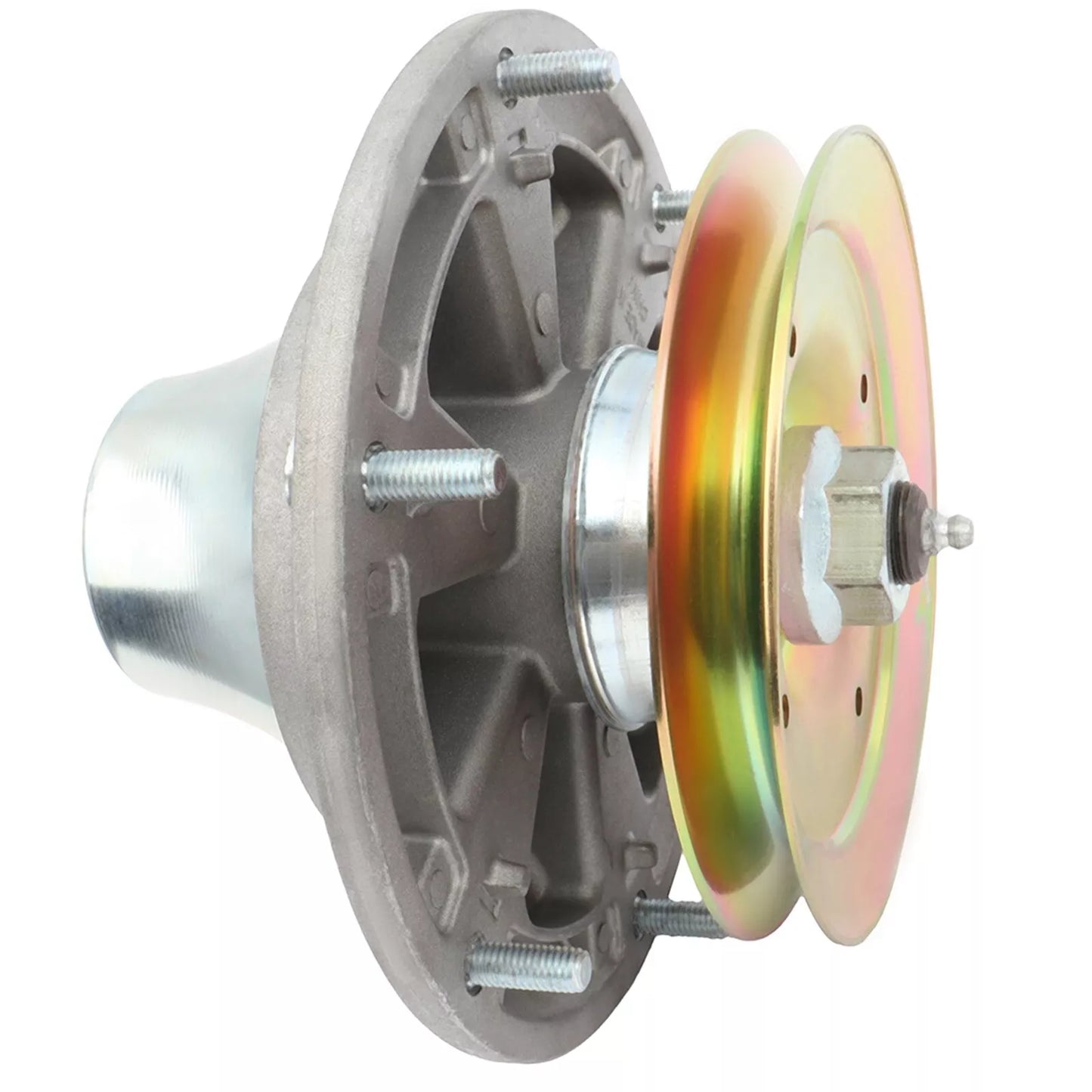 3PK Spindle Assembly w/ Pulley For John Deere 48" 54" 60" Decks Ztrak QuikTrak