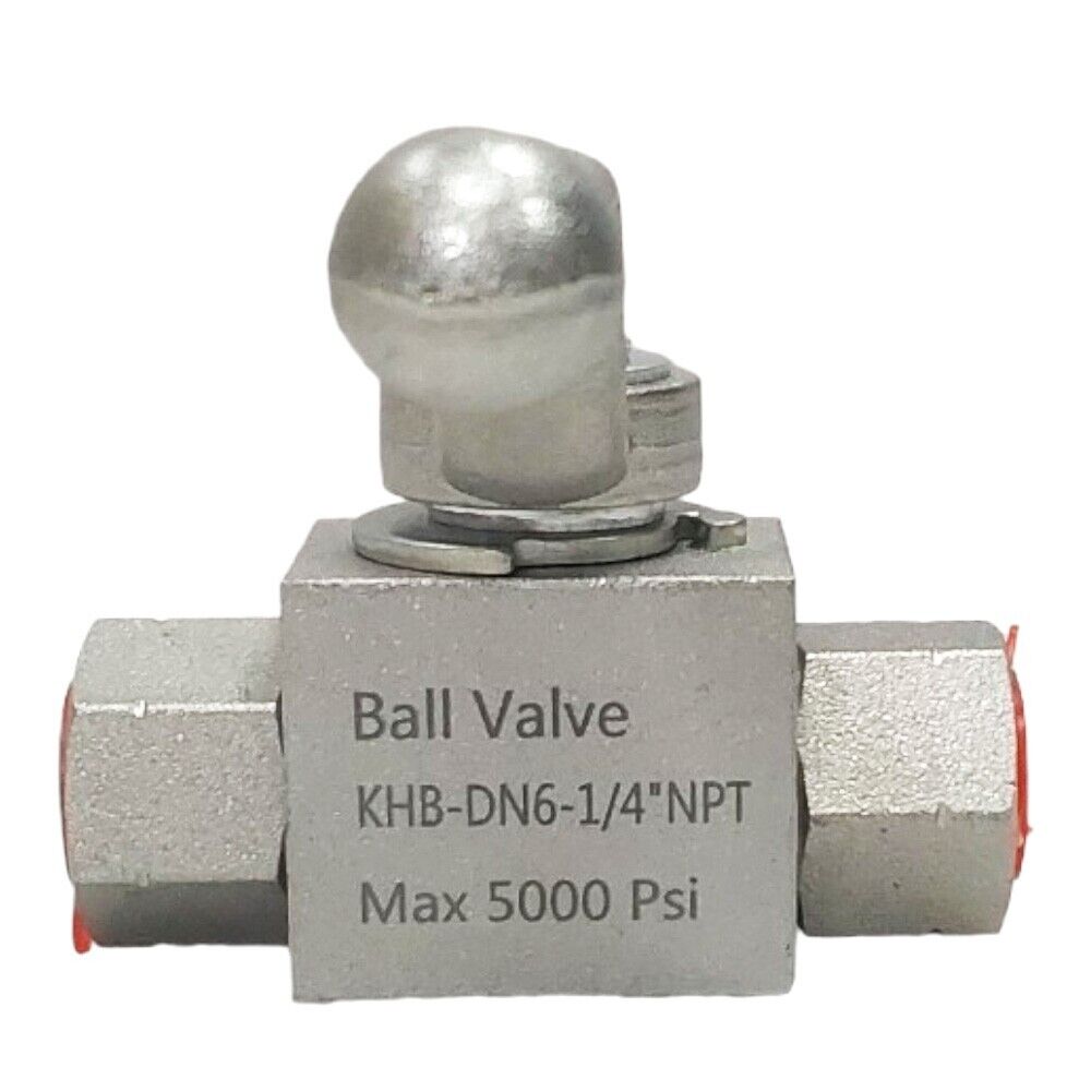 Proven Part Hydraulic High Pressure Shut-Off Ball Valve 2 Way 1/4 Inch Npt 5000 PSI