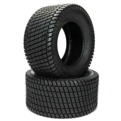 Set 2 15x6.00-6 Lawn Mower Tires 4 Ply 15x6.00x6 Turf Master Tire 15x6-6 M137627