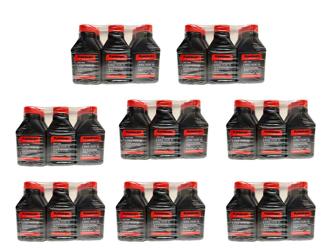 Parte probada, paquete de 48 mezclas de aceite Kawasaki Ktech de 2 ciclos, 2,6 onzas, mezcla de 1 galón, 99969-6082C