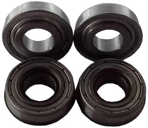 SET OF 4 BEARINGS REPLACE 77410036 GREASED AND SEALED COMPATIBLE WITH STANDER B 11X4-5 SOLID NO FLAT FRONT TIRE 72460040
