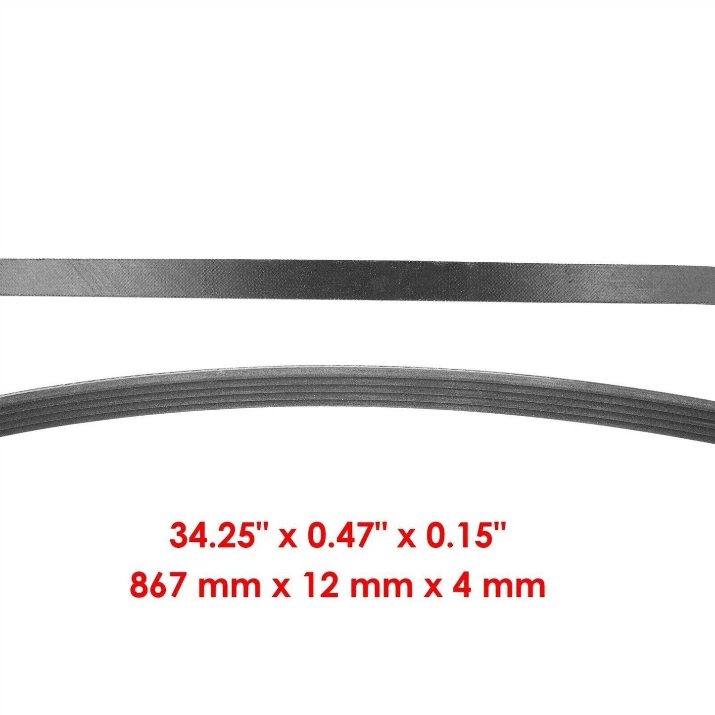 Correa de transmisión para soplador de nieve, pieza probada, compatible con Toro 108-4921, compatible con Power Clear 621 6053