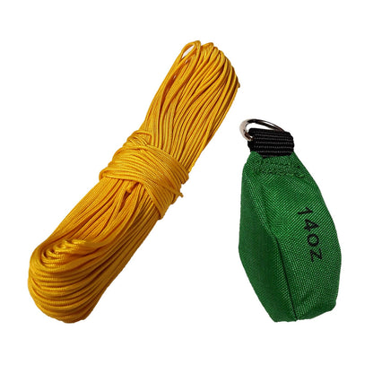 Proven Part Arborist Paracord Guide 2Mm X 150 Feet Throw Line And 14 Oz Throw Weight Bag