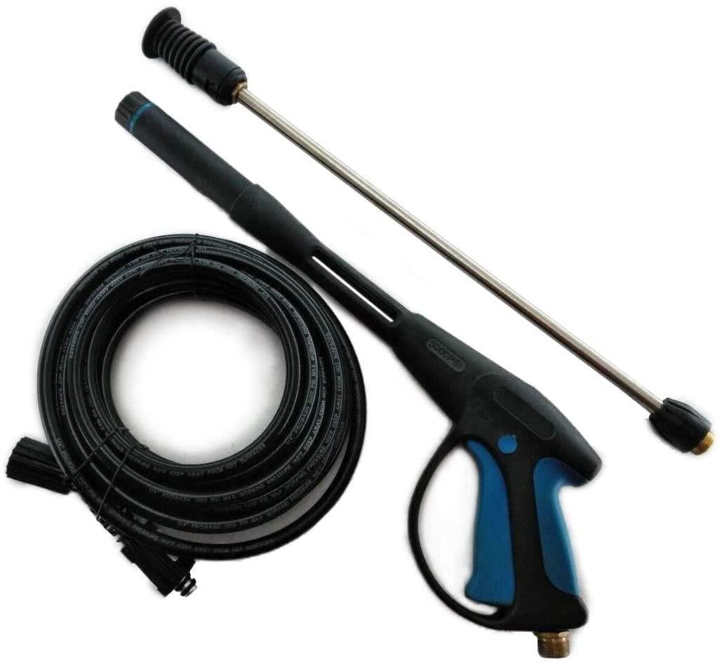 Proven Part Pressure Washer Spray Gun 3000 PSI Wand 22 Inches Long With Variable Adjustable Tip 25 Foot Hose M22 Female Thread Cold Water Use Only