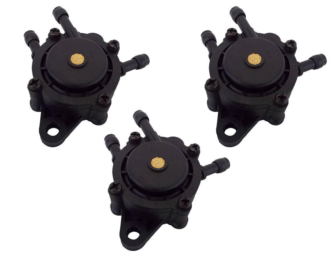 3PK Proven Part Fuel Pump, Shut Off Valves Fits Briggs Fits Kohler Lawn Mower Tractor 17-25 HP Engines