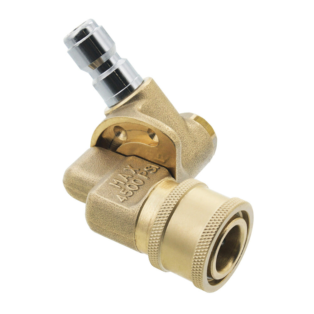 PRESSURE WASHER 1/4 INCH QUICK CONNECT PIVOTING COUPLER 4500 PSI