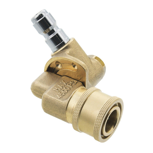 Proven Part Pressure Washer 1/4 Inch Quick Connect Pivoting Coupler 4500 Psi