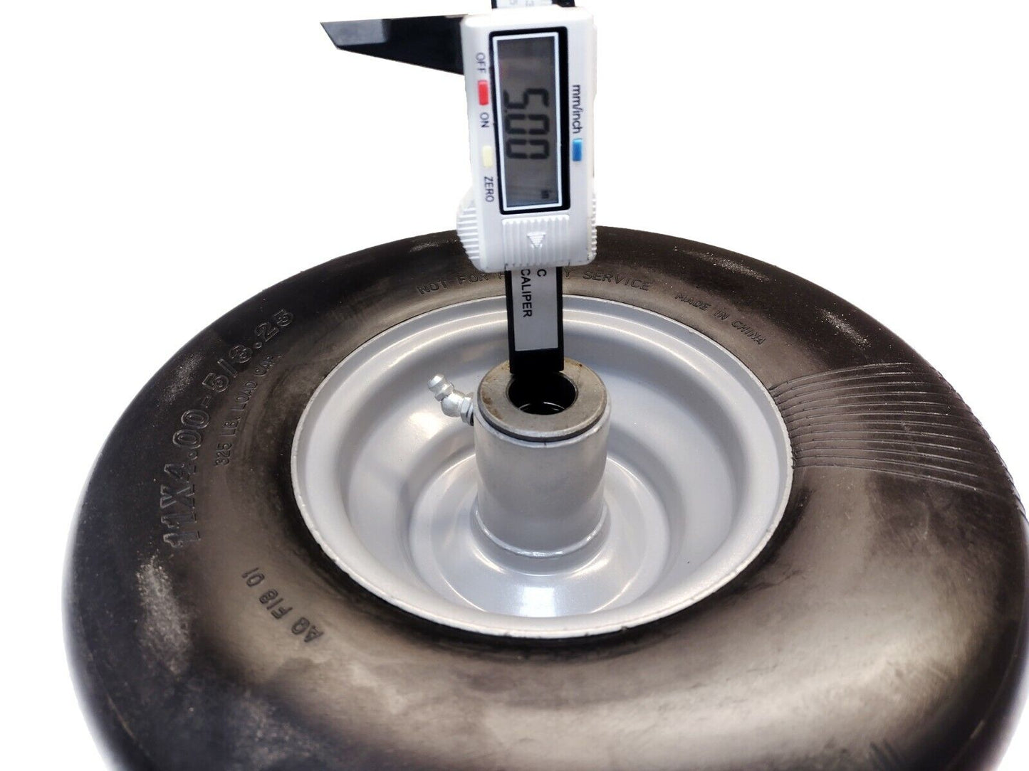 Parte probada, paquete de 2 neumáticos 11X4X5, sin pinchazos, compatibles con el conjunto de neumáticos delanteros Ferris 5100715, incluye rodamientos aptos 5021043 5101418X1