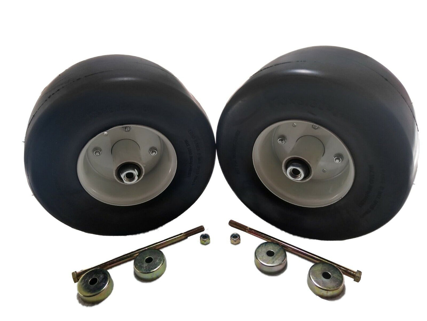 Proven Part Set Of 2 13X6.5X6 White No-Flat Front Solid Tire Puncture Proof Compatible With Simplicity